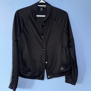 Adidas Black Button-Up Jacket